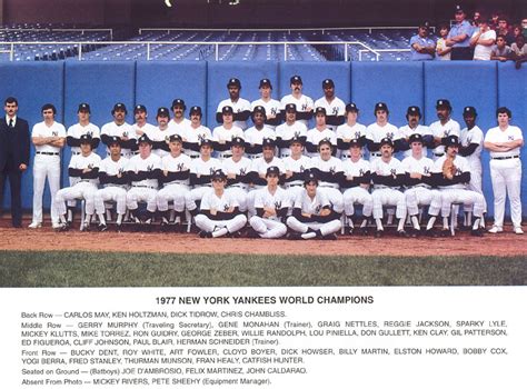 new york yankees roster 1977